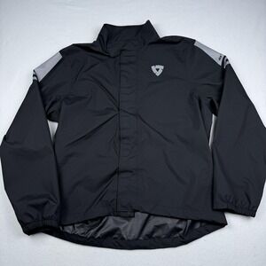 REV'IT! Jacket Mens 2XL Black Cyclone 3 H2O Waterproof Motorcycle Windbreaker